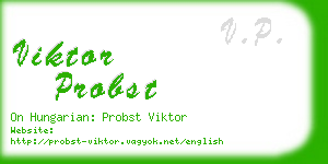 viktor probst business card